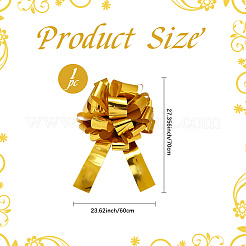 Plastic Flower Pull Bows&nbsp;FIND-WH20030-06A