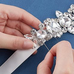 1Pc Brass Rhinestone Sewing Decorate&nbsp;DIY-FG0002-49