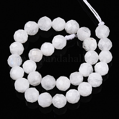 Natural Rainbow Moonstone Beads Strands&nbsp;G-S345-6mm-36