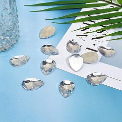 Acrylic Rhinestone Flat Back Cabochons&nbsp;GACR-FG0001-01