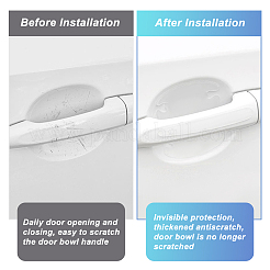 AHADEMAKER 2 Sets 2 Style Transparent PVC Anti-Collision Bumper Guard&nbsp;DIY-GA0004-03