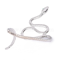 Alloy Snake Open Palm Cuff Bangles&nbsp;BJEW-O180-01AS