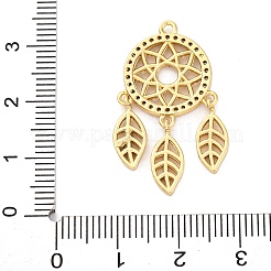 Rack Plating Brass with Cubic Zirconia Pendants&nbsp;KK-Q010-14G