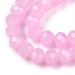 Baking Paint Imitation Jade Glass Bead Strands&nbsp;X-DGLA-A034-J4MM-A44