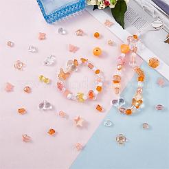 150 Pieces Random Rose Acrylic Beads Bear Pastel Spacer Beads Butterfly Loose Beads for Jewelry Keychain Phone Lanyard Making&nbsp;JX543I