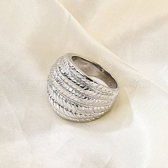 304ステンレススチール製ワイド指輪 男女兼用  ステンレス鋼色  21.5mm  内径：17mm&nbsp;RJEW-Z076-02P-02