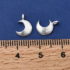 925 Sterling Silver Textured Moon Charms&nbsp;STER-K188-09B-S