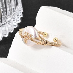 Brass Cuff Open Rings&nbsp;RJEW-D344-03G