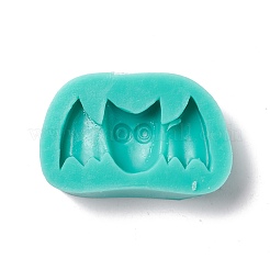 DIYバット食品グレードのシリコンモールド  フォンダン型  チョコレート用  キャンディ  UVレジン＆エポキシレジン ハロウィンオーナメント作り  ランダムな色  25x39.5x10mm  内径：15x31.5mm&nbsp;DIY-G057-B03