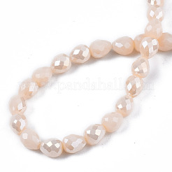 Opaque Glass Beads Strands&nbsp;EGLA-T008-16M