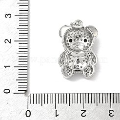 Brass Micro Pave Cubic Zirconia Pendants&nbsp;KK-L254-02P
