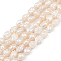 Natural Cultured Freshwater Pearl Beads Strands&nbsp;PEAR-P064-20H-01A
