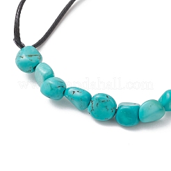 Natural Turquoise  Chip Beads Link Bracelets&nbsp;BJEW-JB13310-01