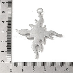 合金エナメルビッグサイズペンダントトップ  太陽のチャーム  プラチナ  51.5x43.5x3.5mm  穴：2.5mm&nbsp;FIND-A042-10P
