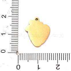 304ステンレススチールエナメルペンダント  文字チャーム付きのビーチサンダル／靴  ピンク  16x13x1.5mm  穴：1.4mm&nbsp;STAS-C183-01G
