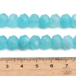 Faceted Dyed Natural White Jade Beads Strands&nbsp;GG-CBAE966-01B-M