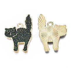 Halloween Rack Plating Alloy Enamel Pendants&nbsp;LS-PALLOY-N164-005LG
