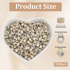 500Pcs Silicone Hair Coil Cuffs&nbsp;OHAR-SP0001-14C