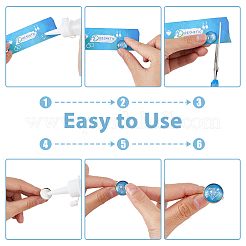 DIY Blank Dome Cufflinks Making Kit&nbsp;DIY-DC0002-60A