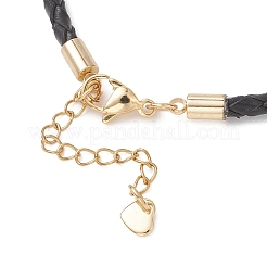 3MM Round Braided Leather Bracelet Making&nbsp;AJEW-JB01542-01