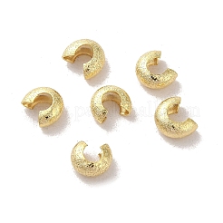 真鍮製つぶし玉カバーカシメ玉カバー  カドミウムフリー＆鉛フリー  24KGP本金メッキ  5.5x3mm  穴：2.3mm&nbsp;FIND-Z039-07B-G