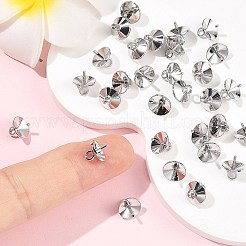 シェグレース 真鍮カップ パール ペグ ベイル ピン ペンダント  片穴パーツ用  カドミウムフリー＆ニッケルフリー＆鉛フリー  プラチナメッキ  8.5x8x8mm  穴：2mm  ピン：1mm&nbsp;XGRQ1R499-349P