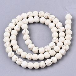 Synthetic Magnesite Beads Strands&nbsp;X-TURQ-S192-6mm-1