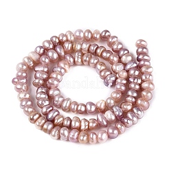 Natural Cultured Freshwater Pearl Beads Strand&nbsp;PEAR-N015-04C-02C
