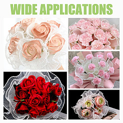 Polyester Flower Bouquet Wrapping Mesh Paper&nbsp;SRIB-WH0011-214C