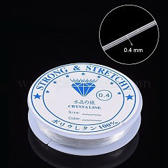 弾性水晶の線  DIYストレッチブレスレット用  透明  0.4mm  約15.85ヤード（14.5m）/ロール&nbsp;EW-YW0001-02