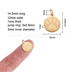 201 Stainless Steel Pet Charms&nbsp;STAS-CJ0001-97G