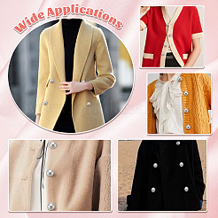 50Pcs 5 Styles 1-Hole Zinc Alloy Shank Buttons&nbsp;BUTT-NB0002-11P