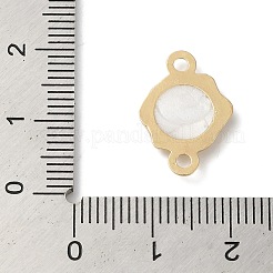 亜鉛合金エナメル コネクタ チャーム  ゴールドカラー  ナザールボンジュウと樹脂のつながり  パープル  20x12x2mm  穴：2mm&nbsp;ENAM-Z013-03A