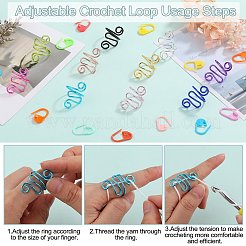 10Pcs 10 Colors Iron Crochet Tool&nbsp;IFIN-SZ0001-41