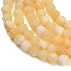 Natural Yellow Calcite Beads Strands&nbsp;GG-CBAA3AB-03-6mm