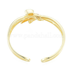 Cubic Zirconia Bird Open Cuff Bangle&nbsp;BJEW-N012-043