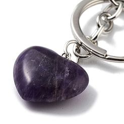 Natural Amethyst Keychain&nbsp;KEYC-M022-04C