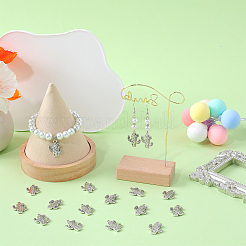 チベット風アロイペンダント100個  カドミウムフリー＆鉛フリー  サボテン  アンティークシルバー  20x15x2.5mm  穴：1.8mm&nbsp;FIND-SC0005-62