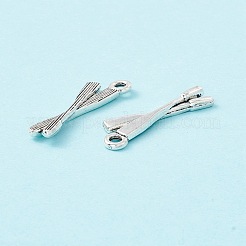 合金のチベット風チャーム  オール/パドルチャーム  アンティークシルバー  23x7.5x2mm  穴：1.5mm&nbsp;PALLOY-D003-01AS