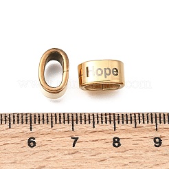 304 Stainless Steel Large Hole Beads&nbsp;STAS-H263-02G-02
