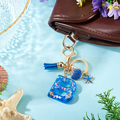 Star Resin & Shell Keychains&nbsp;KEYC-TAC00087-01B