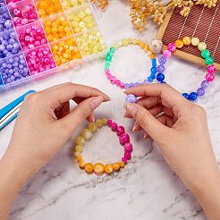 712Pcs 24 Colors Acrylic Beads&nbsp;MACR-SZ0001-68