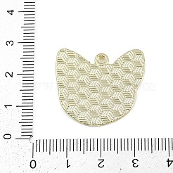 合金エナメルチャーム  犬チャーム  ゴールドカラー  砂茶色  24x27x1.5mm  穴：1.8mm&nbsp;ENAM-I066-01G-08