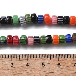 Handmade Millefiori Lampwork Beads Strands&nbsp;LAMP-F035-03
