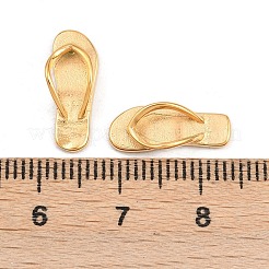 304ステンレスペンダント  スリッパ  鉛フリー＆カドミウムフリー  イオンプレーティング（ip）  18KGP本金メッキ  16x6x4.5mm  穴：7x2mm&nbsp;STAS-H241-37B-G