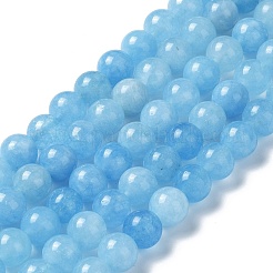 Natural Green Jade Imitation Aquamarine Beads Strands&nbsp;G-B046-08A