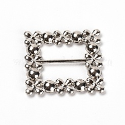 Square Alloy Buckles&nbsp;JEWB-WH0014-10B