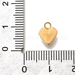 304ステンレススチールパヴェキュービックジルコニアチャーム  18KGP本金メッキ  ハート  9.5x7.5x3mm  穴：1.8mm&nbsp;STAS-D310-07G-01