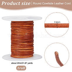 20M Round Cowhide Leather Cord&nbsp;WL-WH0015-01A-01