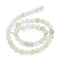 Natural Green Beryl Beads Strands&nbsp;G-F787-01-8mm